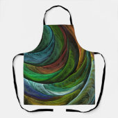 Kleur Glorie Modern Abstract Kunstpatroon Elegant Schort (Voorkant)