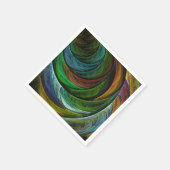 Kleur Glorie Modern Abstract Kunstpatroon Elegant Servetten (Hoek)