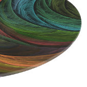 Kleur Glorie Modern Abstract Kunstpatroon Elegant Snijplank (Hoek)