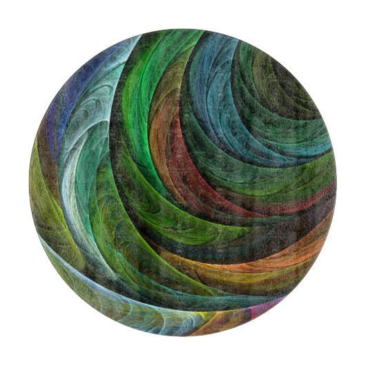 Kleur Glorie Modern Abstract Kunstpatroon Elegant Snijplank (Voorkant)