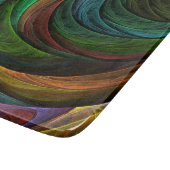 Kleur Glorie Modern Abstract Kunstpatroon Elegant Snijplank (Hoek)