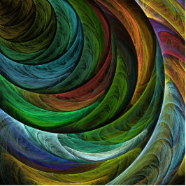 Kleur Glorie Modern Abstract Kunstpatroon Elegant Staand Fotobeeldje