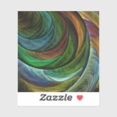 Kleur Glorie Modern Abstract Kunstpatroon Elegant Sticker (Vel)