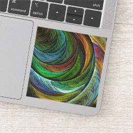 Kleur Glorie Modern Abstract Kunstpatroon Elegant Sticker