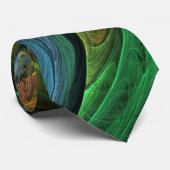 Kleur Glorie Modern Abstract Kunstpatroon Elegant Stropdas (Opgerold)