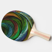 Kleur Glorie Modern Abstract Kunstpatroon Elegant Tafeltennisbatje (Zijkant)