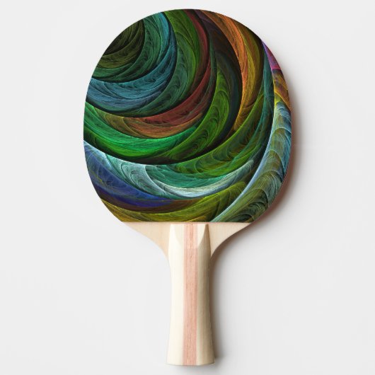 Kleur Glorie Modern Abstract Kunstpatroon Elegant Tafeltennisbatje (Voorkant)