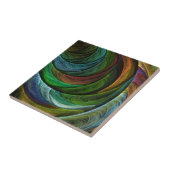 Kleur Glorie Modern Abstract Kunstpatroon Elegant Tegeltje (Zijkant)