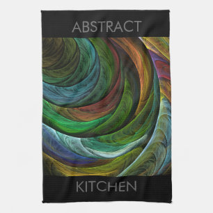 Kleur Glorie Modern Abstract Kunstpatroon Elegant Theedoek