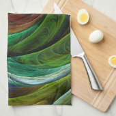 Kleur Glorie Modern Abstract Kunstpatroon Elegant Theedoek (Quarter Fold)