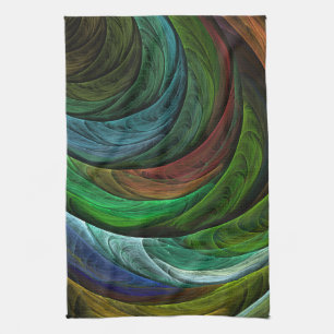 Kleur Glorie Modern Abstract Kunstpatroon Elegant Theedoek
