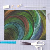 Kleur Glorie Modern Abstract Kunstpatroon Elegant Tissuepapier (Craft)