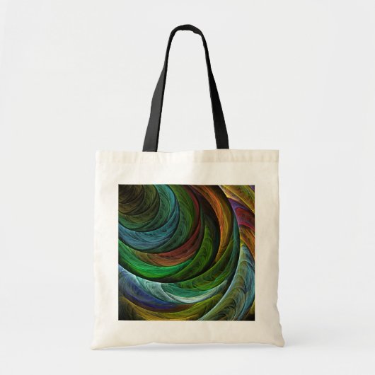 Kleur Glorie Modern Abstract Kunstpatroon Elegant Tote Bag (Voorkant)