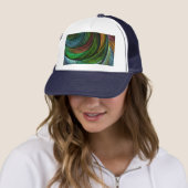 Kleur Glorie Modern Abstract Kunstpatroon Elegant Trucker Pet (In situ)