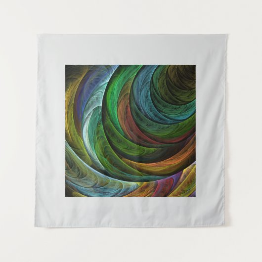 Kleur Glorie Modern Abstract Kunstpatroon Elegant Wandkleed (Voorkant (horizontaal))