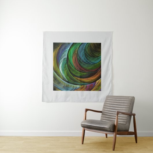 Kleur Glorie Modern Abstract Kunstpatroon Elegant Wandkleed (In Situ (horizontaal))