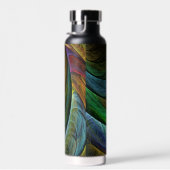 Kleur Glorie Modern Abstract Kunstpatroon Elegant Waterfles (Rechts)