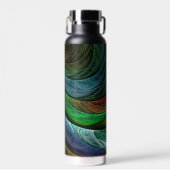 Kleur Glorie Modern Abstract Kunstpatroon Elegant Waterfles (Voorkant)