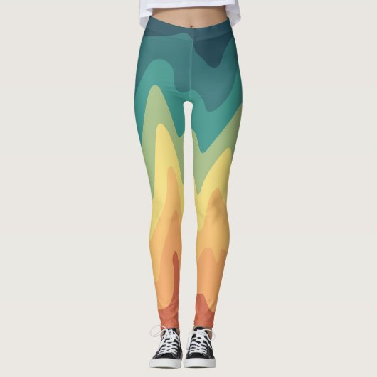 Kleur Golf Horizon Leggings (Voorkant)