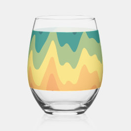 Kleur Golf Horizon Wijnglas Zonder Voet