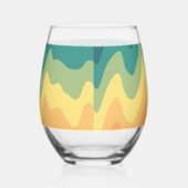 Kleur Golf Horizon Wijnglas Zonder Voet (Rechts)