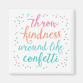 Kleur Gooi vriendelijkheid rond als Confetti magne Magneet (Voorkant)