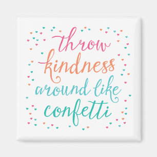 Kleur Gooi vriendelijkheid rond als Confetti magne Magneet