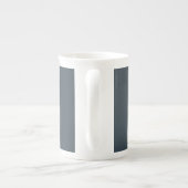 Kleur Goud Charcoal Monogram Professioneel Initiaa Porselein Kop (Achterkant)