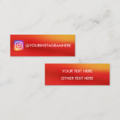 KLEUR GRADIENT Instagram Mini Visitekaartje (Voorkant / Achterkant)