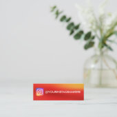 KLEUR GRADIENT Instagram Mini Visitekaartje (Staand voorkant)