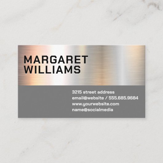 Kleur | Grijs Visitekaartje (Voorkant)