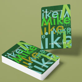 Kleur Groene Namen Pokerkaarten