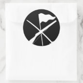 Kleur Guard Apparatuur Geweer Sabre Vlag Ronde Sticker (Tas)