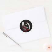 Kleur Guard Band Marching Ronde Sticker (Envelop)