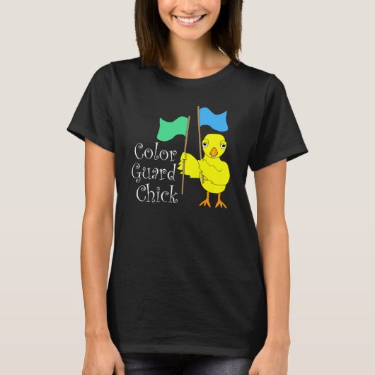 Kleur Guard Chick Tekst T-shirt (Voorkant)