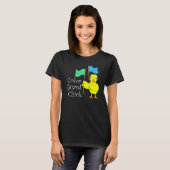 Kleur Guard Chick Tekst T-shirt (Voorkant volledig)