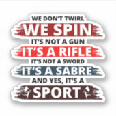 Kleur Guard Dans en vlag Levendige prestaties Sticker (Voorkant)