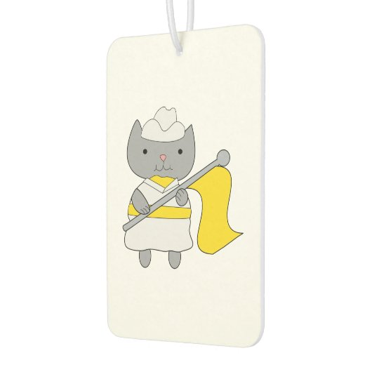 Kleur Guard Grijs Kat Geel Wit Luchtverfrisser (Links)