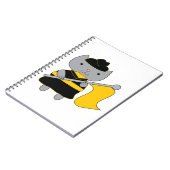 Kleur Guard Kat Geel Vlag Zwart Uniform Notitieboek (Linkerzijde)
