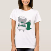 Kleur Guard Kat Groen Wit T-shirt (Voorkant)