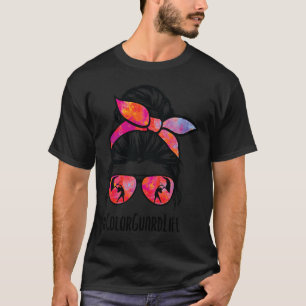 Kleur Guard leven rommelig broodje Marching Band S T-shirt