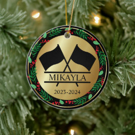 Kleur Guard Marching Band Kerst Ornament