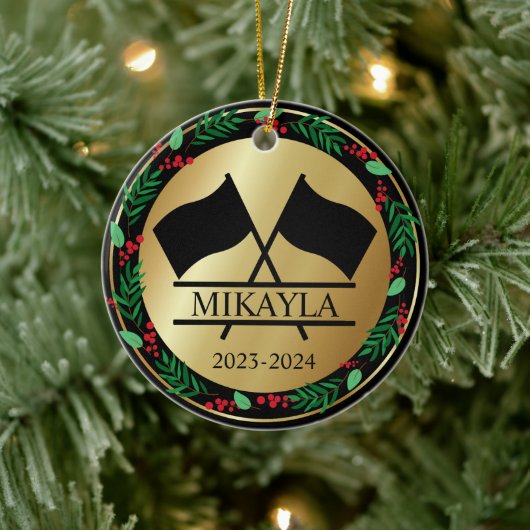 Kleur Guard Marching Band Kerst Ornament (Boom)