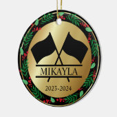 Kleur Guard Marching Band Kerst Ornament (Links)