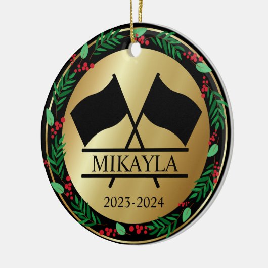 Kleur Guard Marching Band Kerst Ornament (Links)