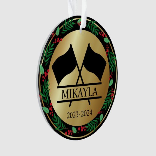 Kleur Guard Marching Band Kerst Ornament (voorkant)