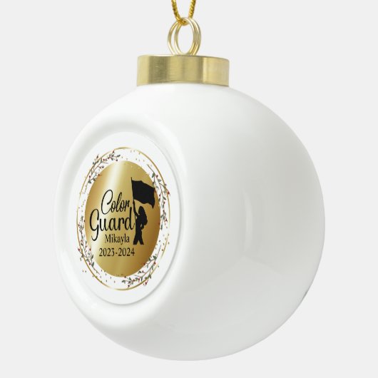 Kleur Guard Marching Band Kerst Ornament (Rechts)