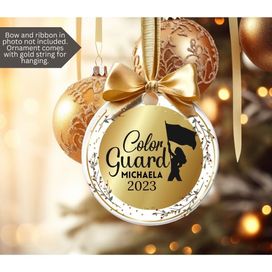 Kleur Guard Marching Band Kerst Ornament
