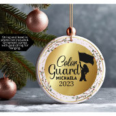 Kleur Guard Marching Band Kerst Ornament