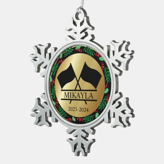 Kleur Guard Marching Band Kerst Ornament (Rechts)